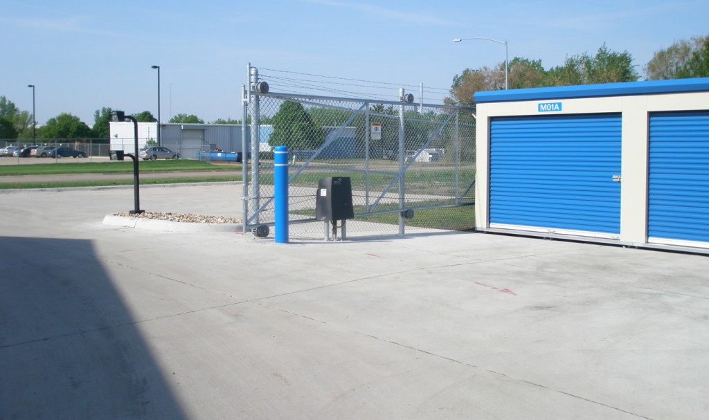 Gated Entrance to Storage Facility
