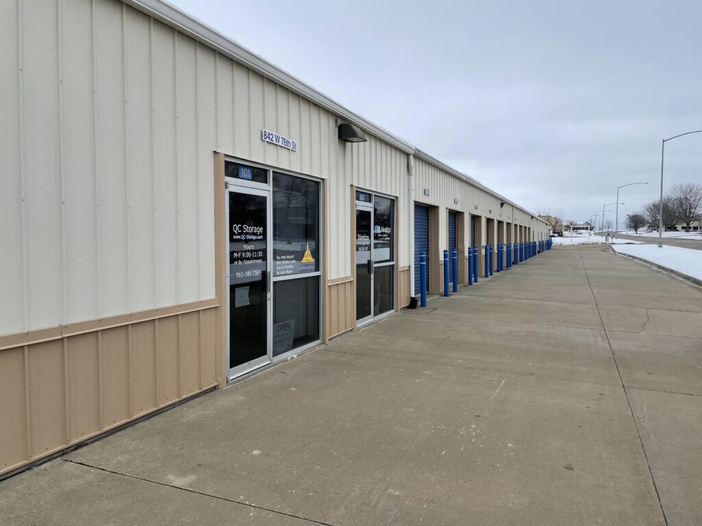 Front of Quad Cities Self-Storage Facility