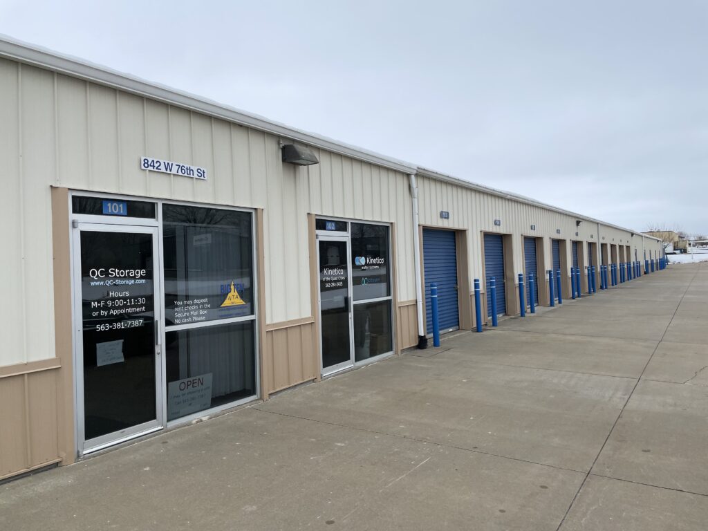 Front of Quad Cities Self-Storage Facility
