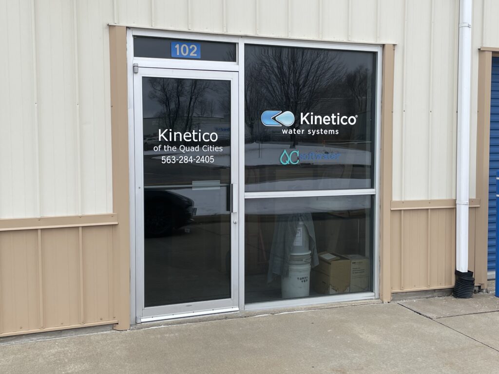 Kinetico Water Systems and QC Softwater Office Door (close)