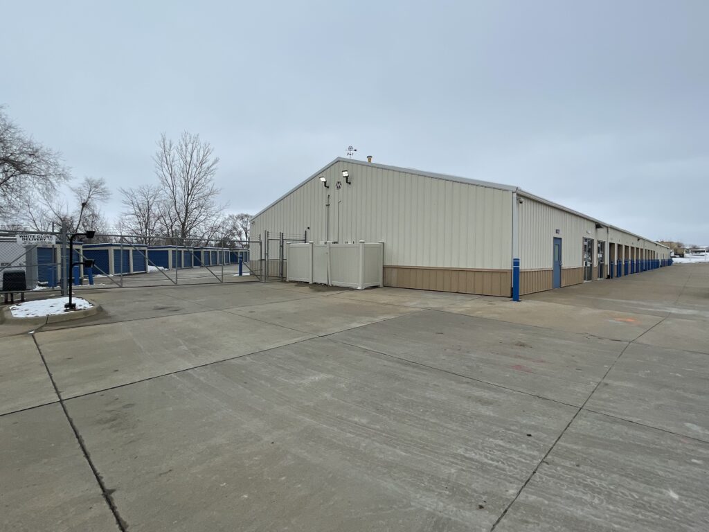 The main building at Quad Cities Self-Storage Facility