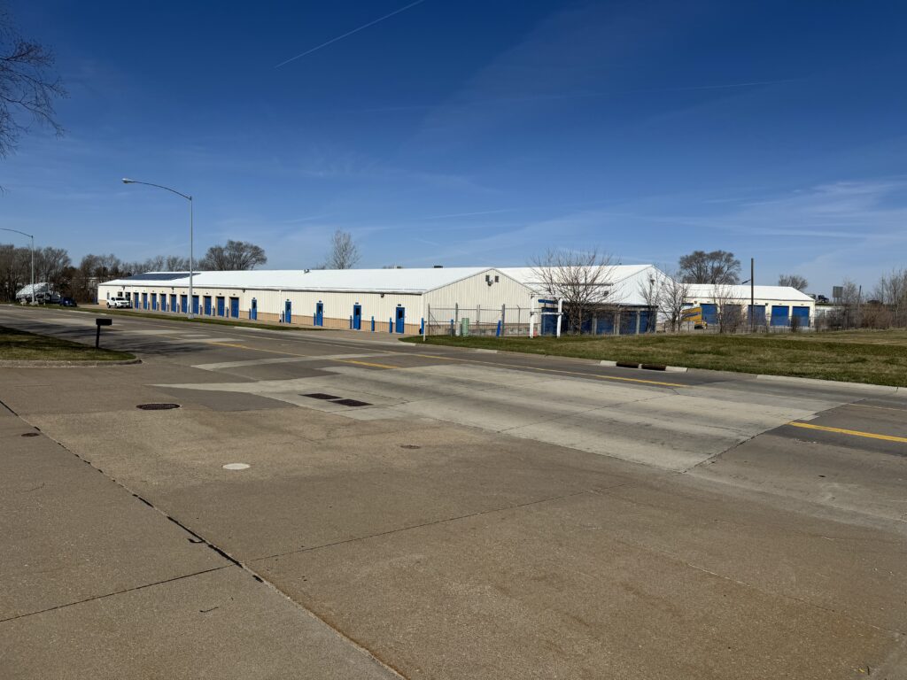 Quad Cities Self-Storage in Davenport, Iowa - Full view of storage facility.